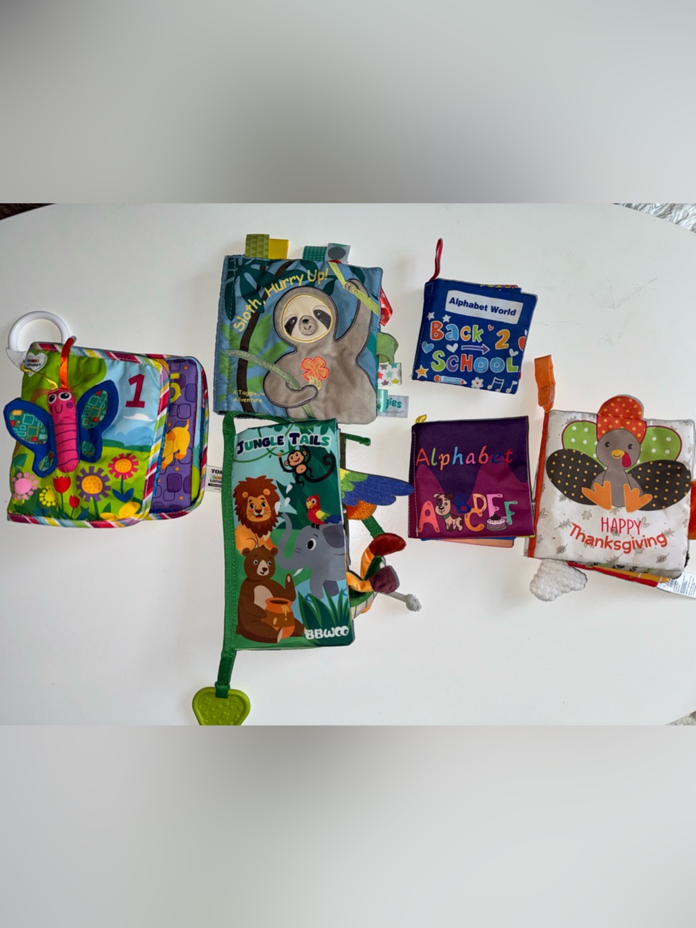 Baby soft cloth crinkle books. Learning educational